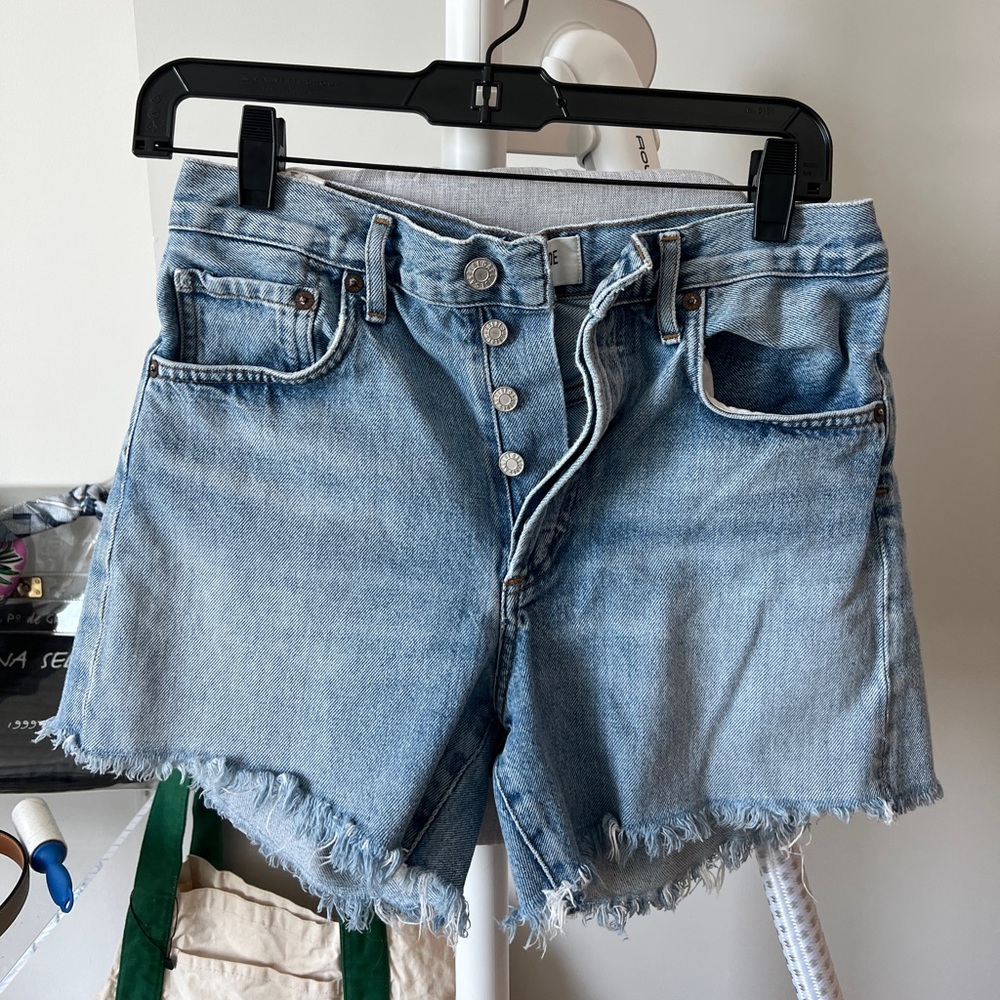 Agolde Reese Cut Off Jean Shorts